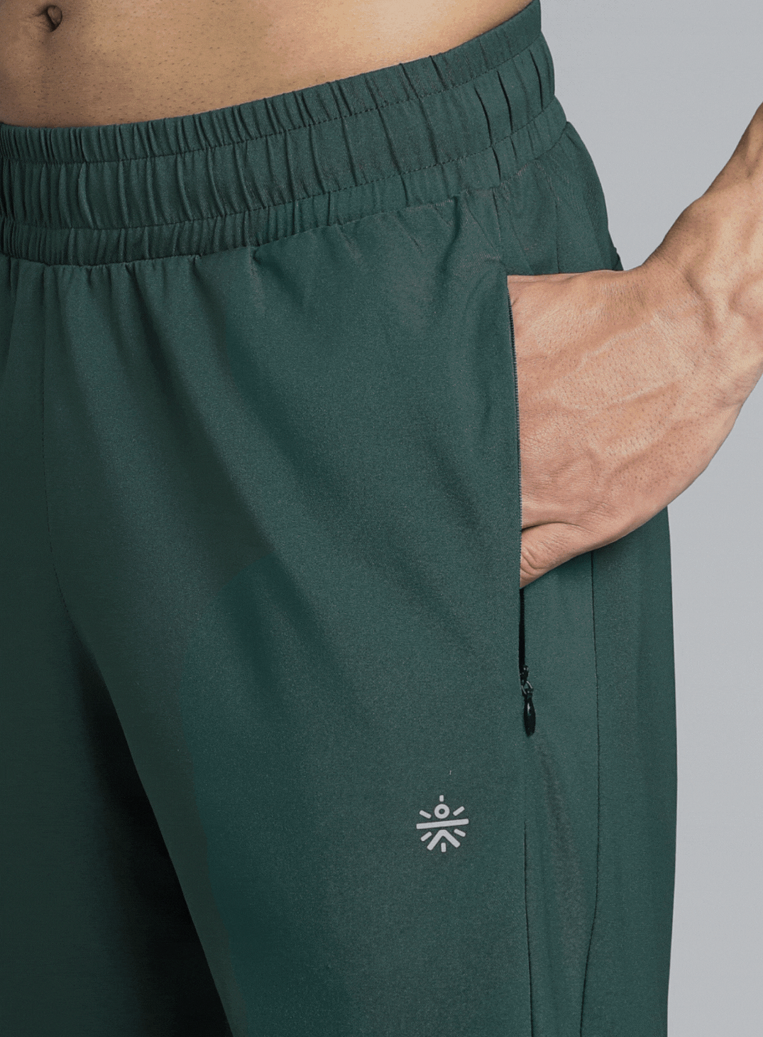 Men's Turquoise Pacer Running Trackpants