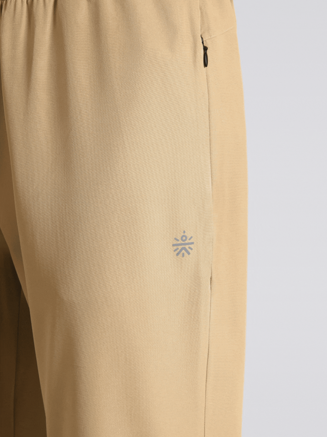 Men's Beige Running Essential Trackpants