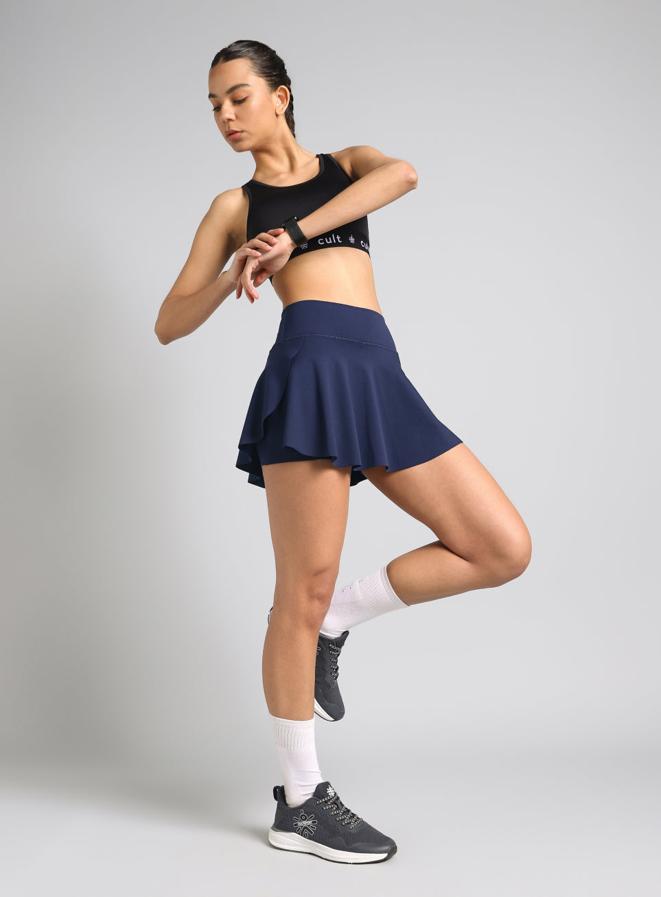 Women's Blue True Performance Sculpted COMFlex Skorts