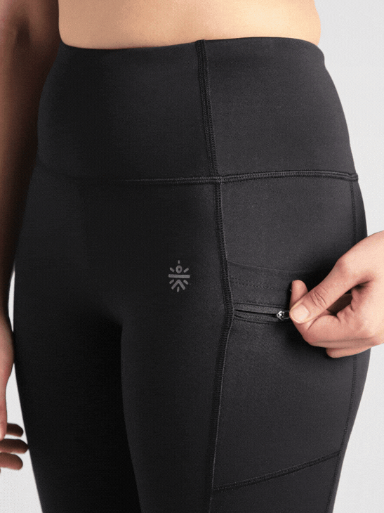 Women's Black Run Beyond COMFlex Tights