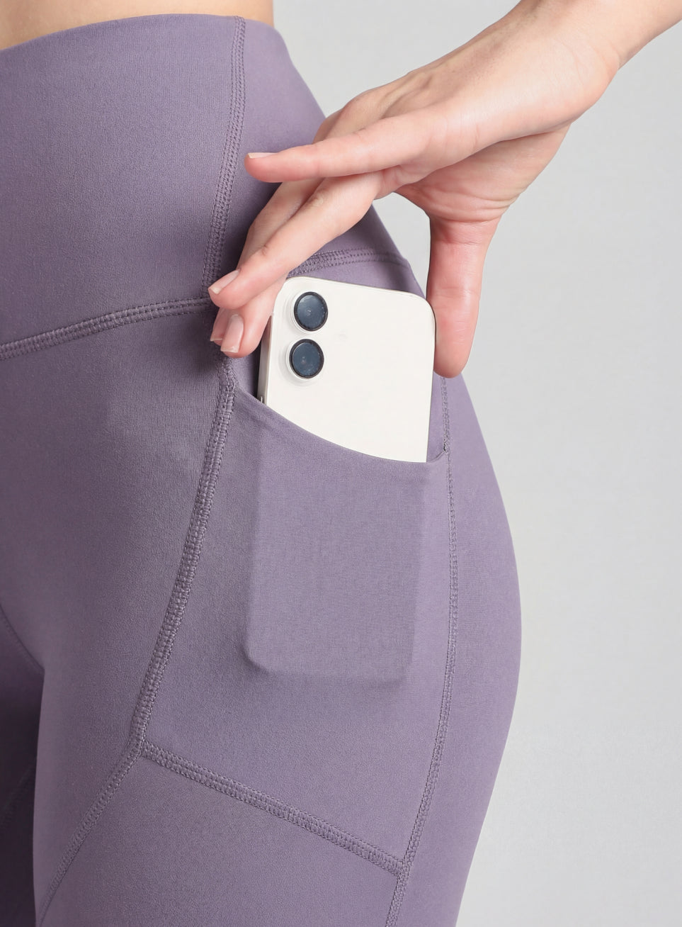 Women's Purple Everyday Run Cropped Length COMFlex Tights