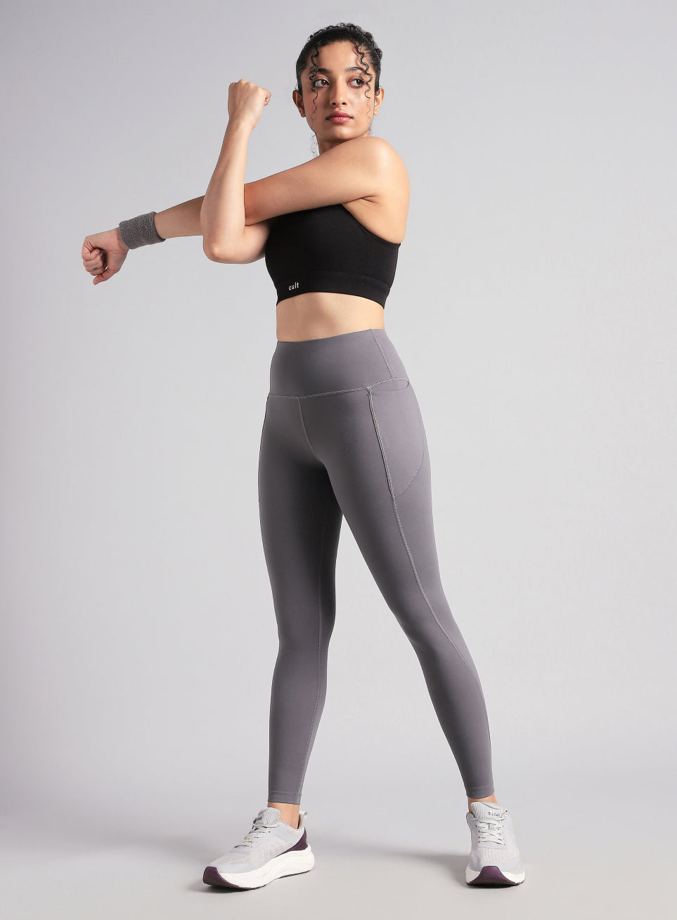 Women's Grey Pace Pro COMFlex Tights