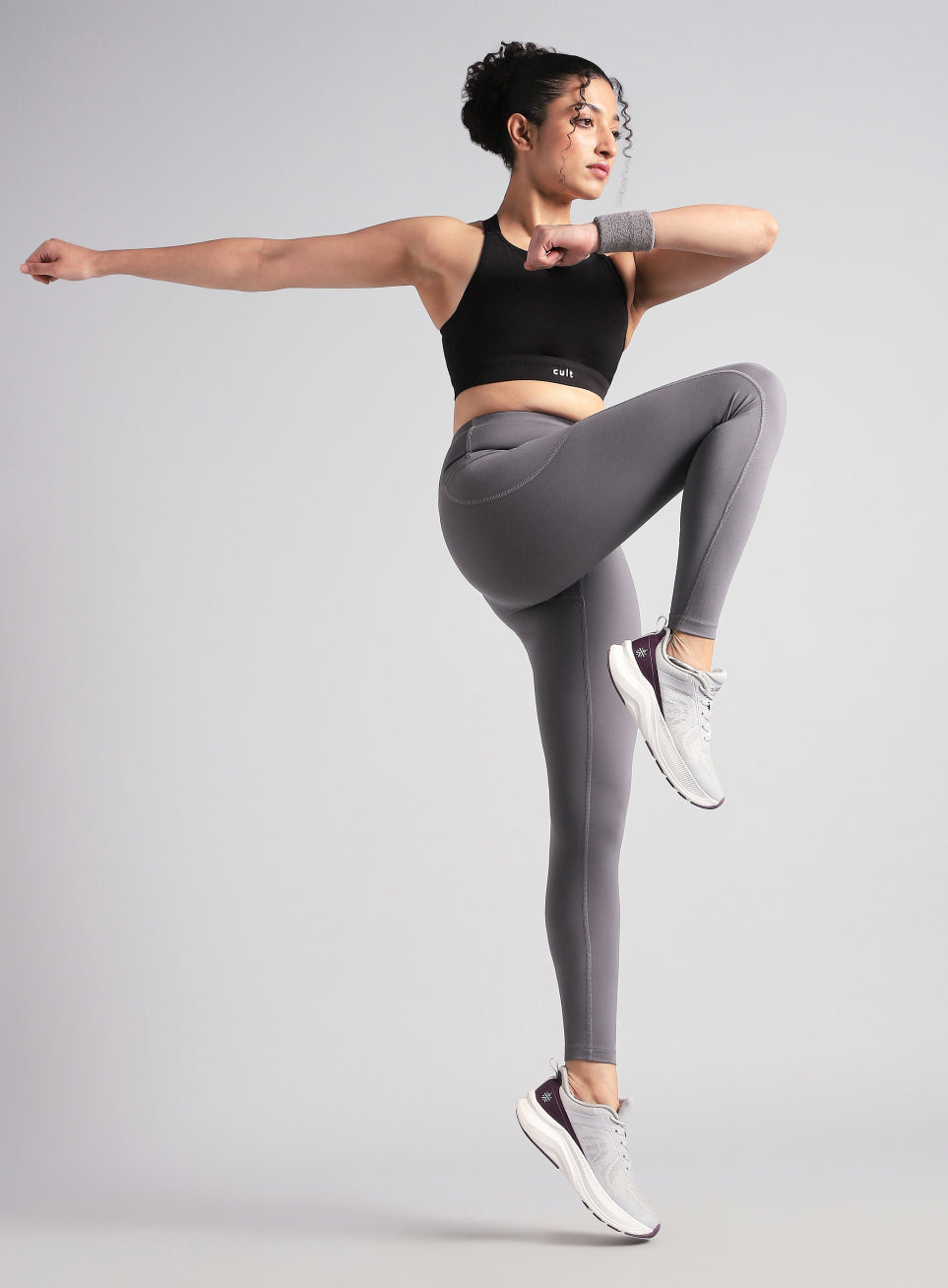 Women's Grey Pace Pro COMFlex Tights