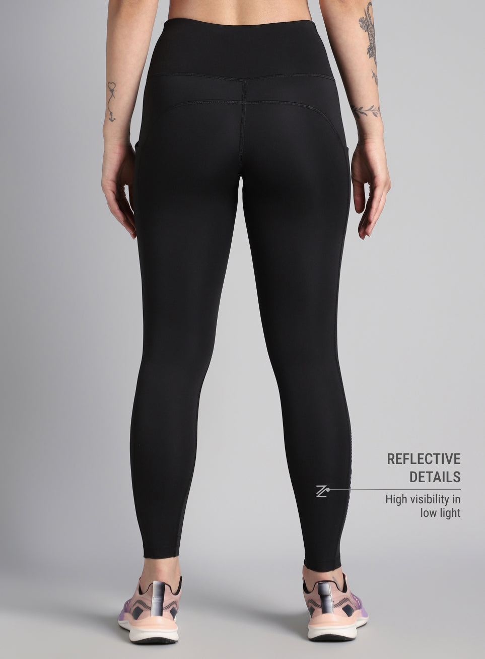 Women's Black The Run Project Comflex Tights