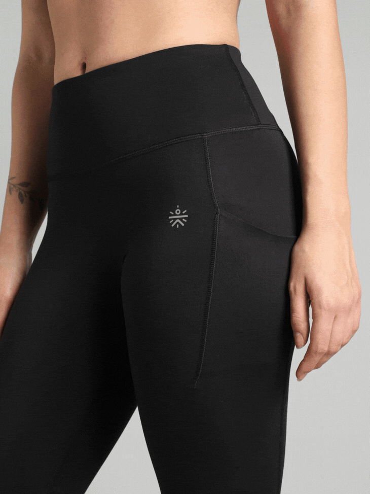 Women's Black The Run Project Comflex Tights