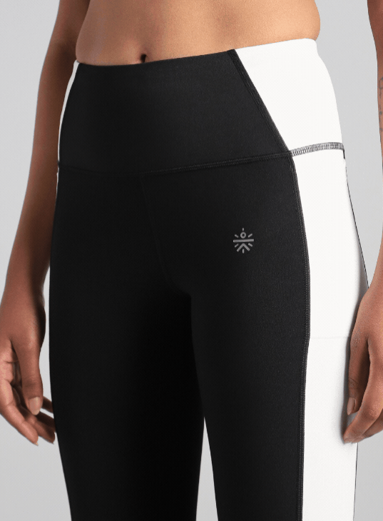 Women's Black Colourblock Runner's Pro Comflex Tights