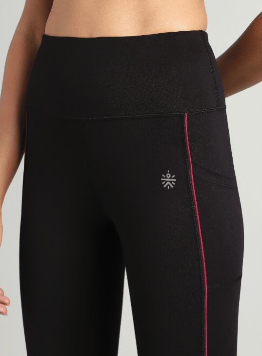 Women's Black Pace Up Running COMFlex Tights
