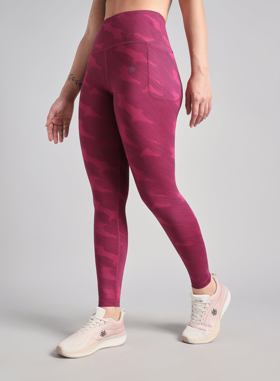 Women's Pink The Run Project Printed COMFlex Tights