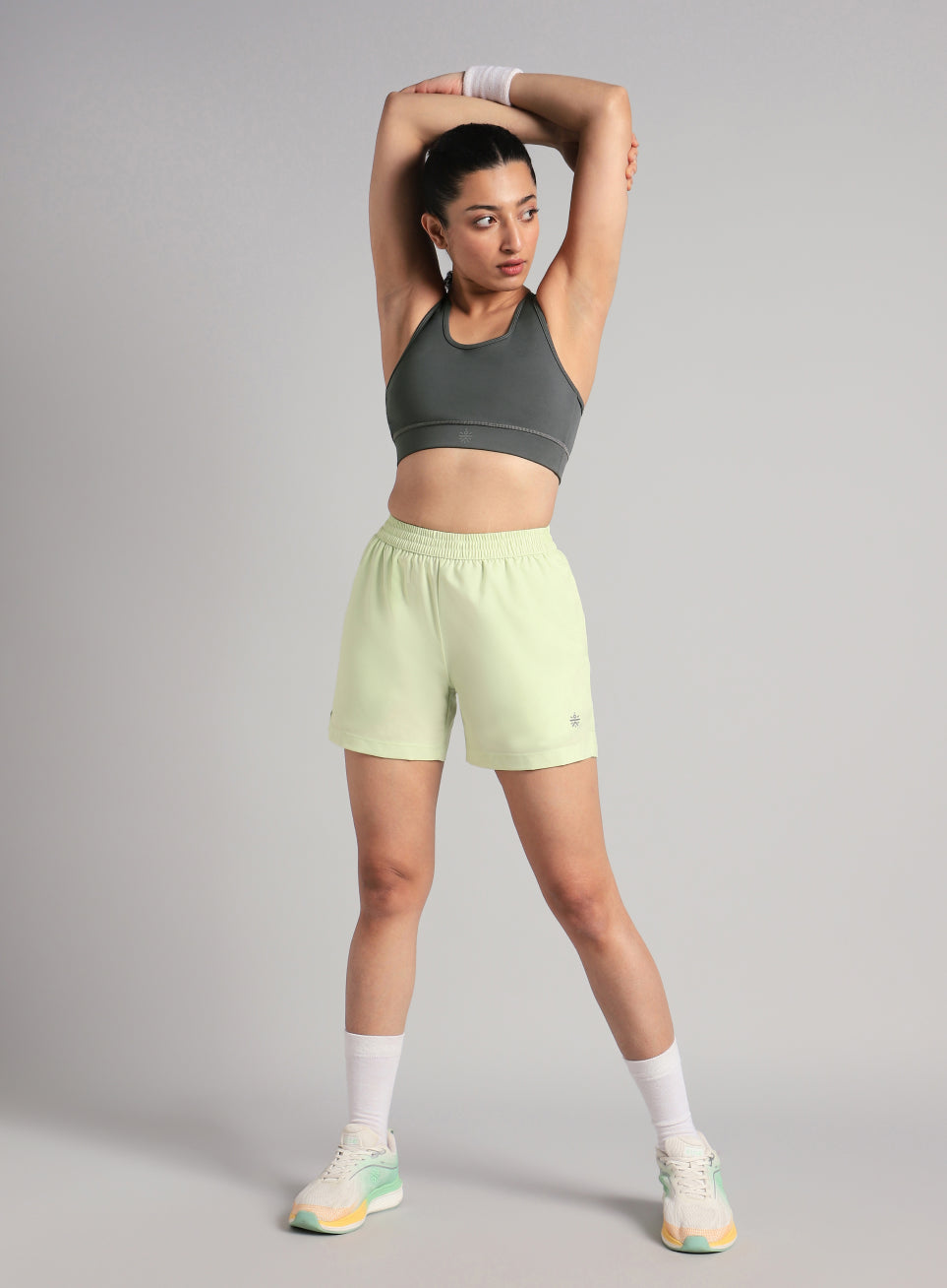 Women's Grey Running Pro High Support Bra