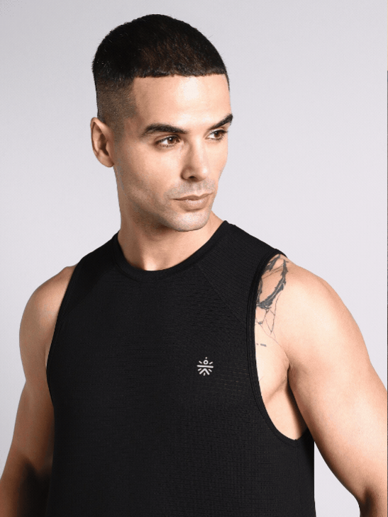 Men's Black Everyday Runner's Tank
