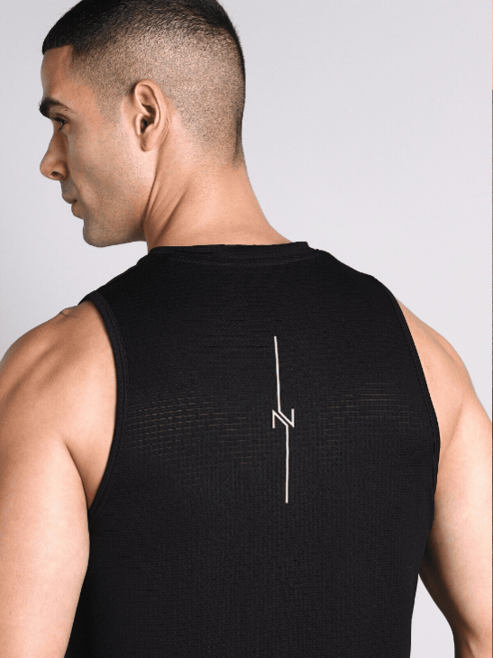 Men's Black Everyday Runner's Tank