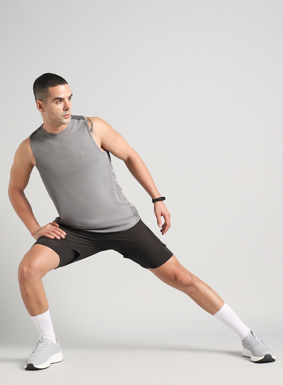 Men's Grey Urban Camo Motion Forward Running Tank