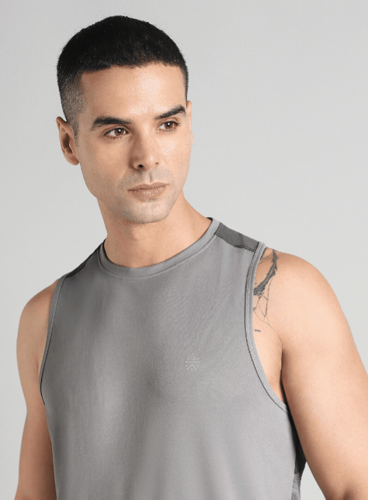 Men's Grey Urban Camo Motion Forward Running Tank