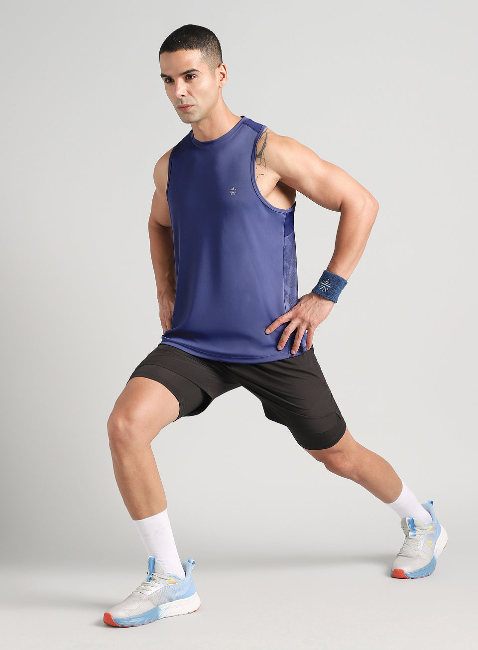 Men's Navy Urban Camo Motion Forward Running Tank