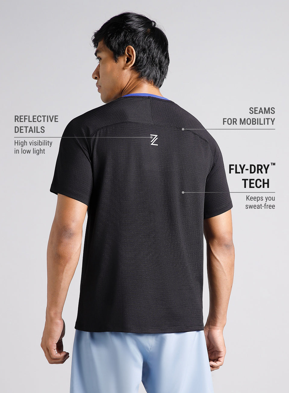 Men's Black Ultra Runner's Technical Knit T-shirt