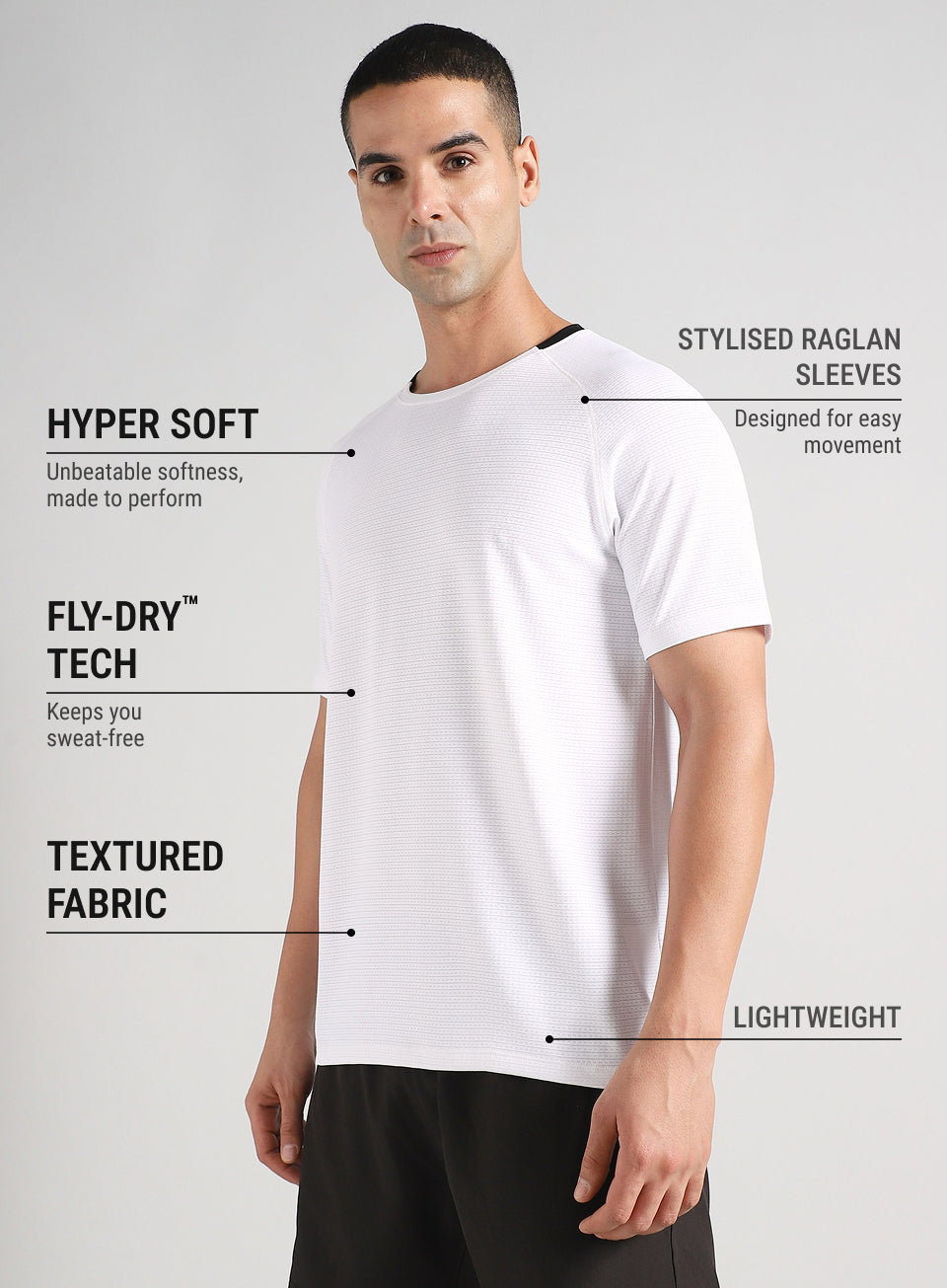 Men's Off White Ultra Runner's Technical Knit T-shirt