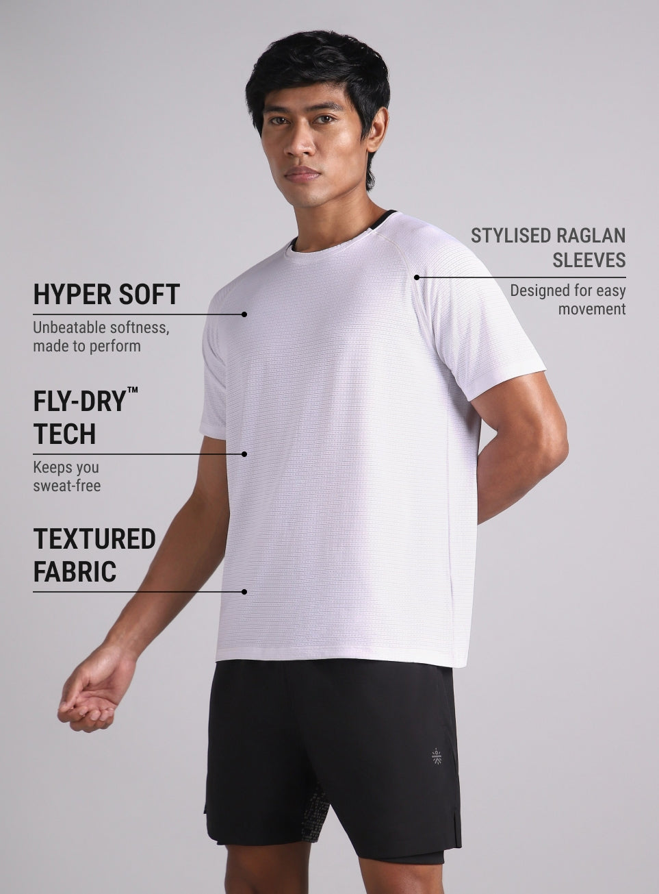 Men's Off White Ultra Runner's Technical Knit T-shirt