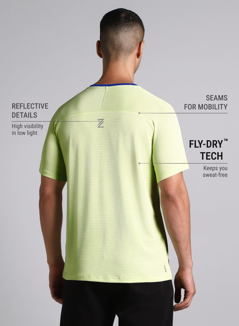 Men's Lime Ultra Runner's Technical Knit T-shirt