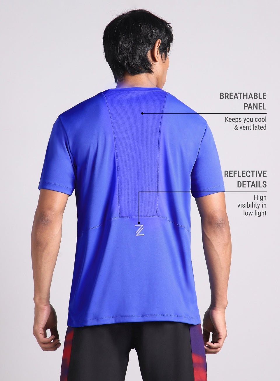 Men's Blue Runner's Essential Trail Run T-shirt