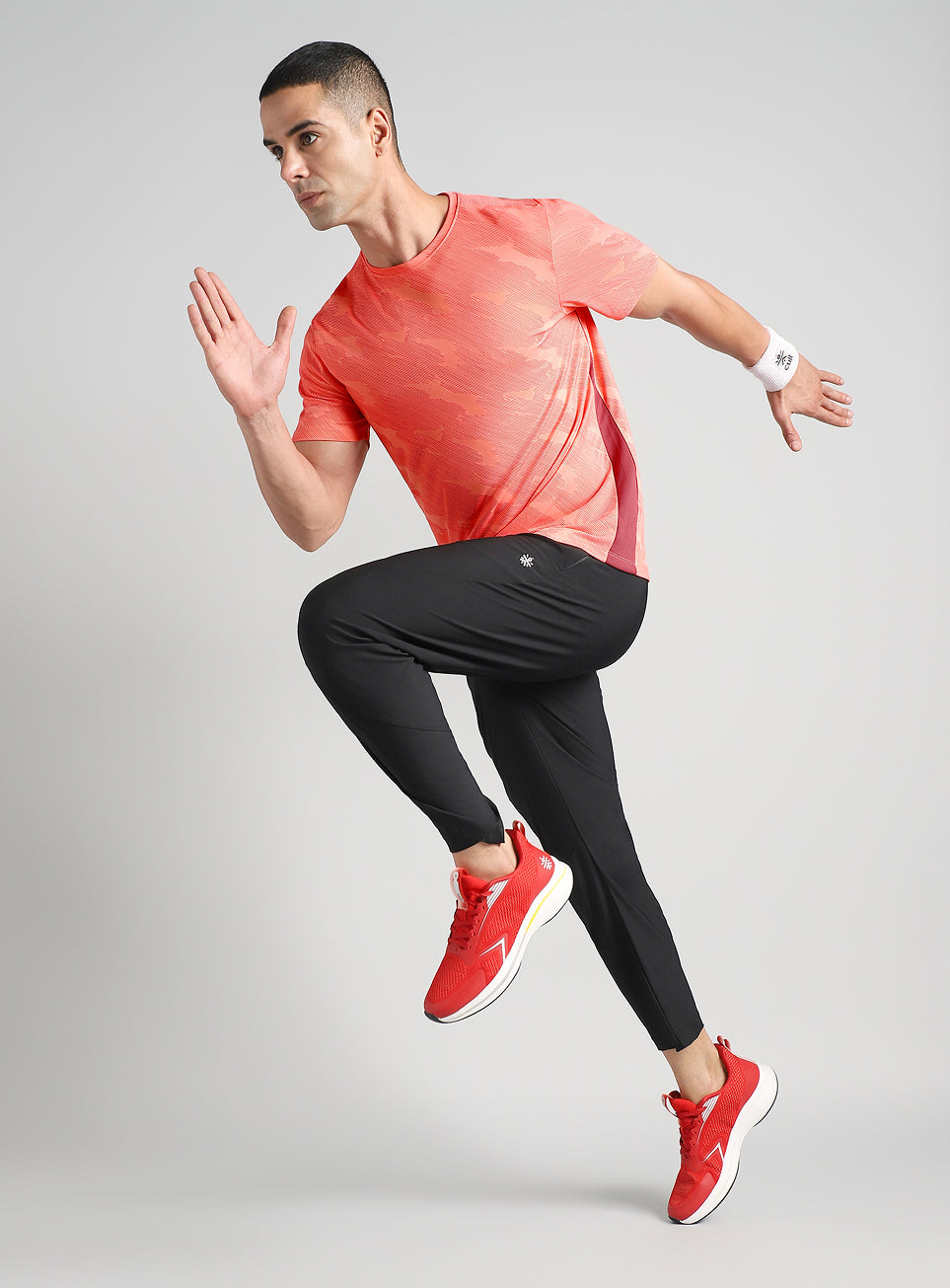 Men's Coral Urban Camo Running T-shirt