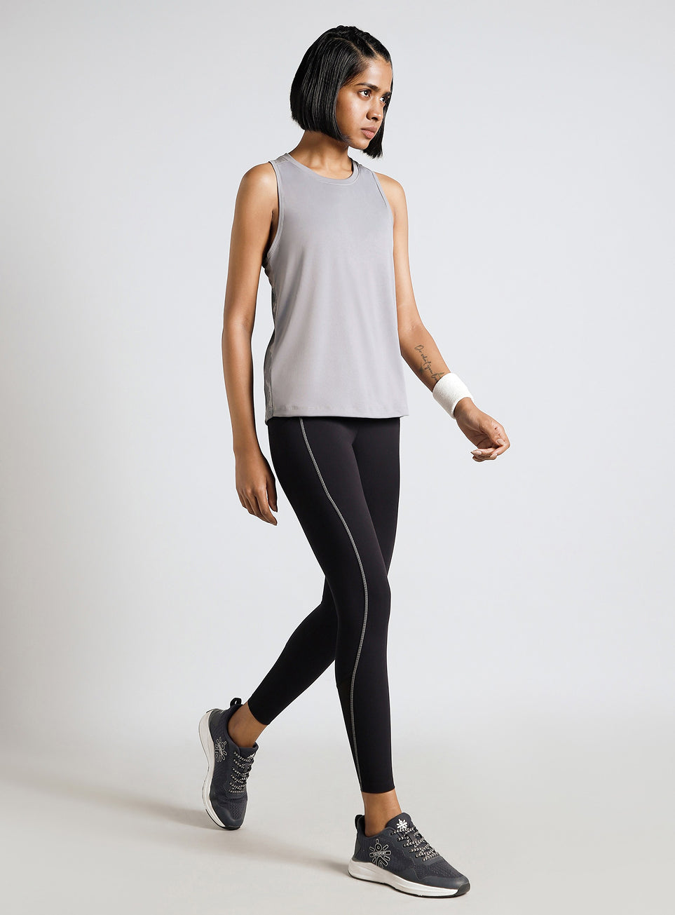 Women's Grey Urban Camo Running Tank Top