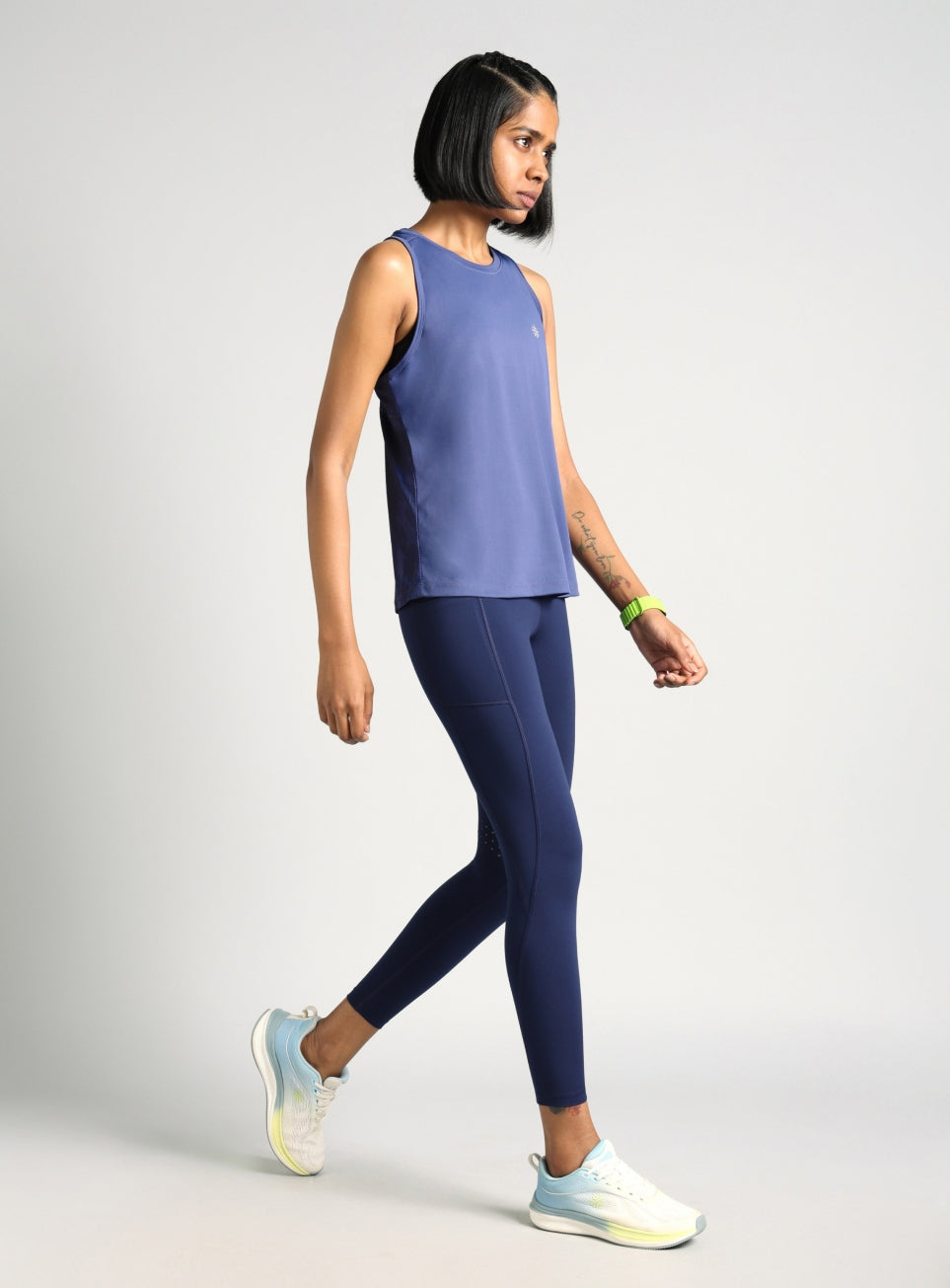 Women's Blue Urban Camo Running Tank Top