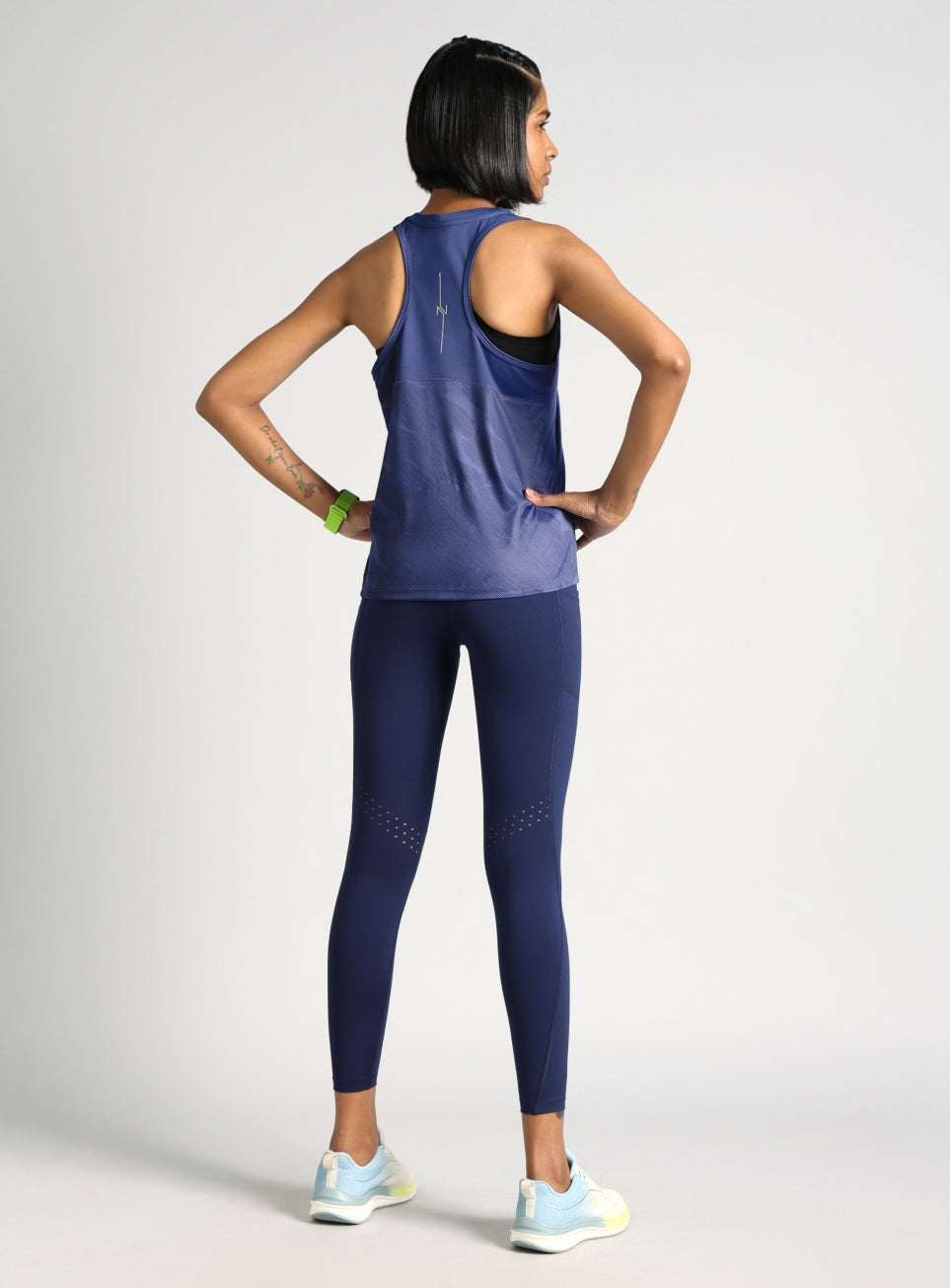 Women's Blue Urban Camo Running Tank Top