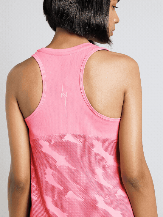 Women's Pink Urban Camo Running Tank Top