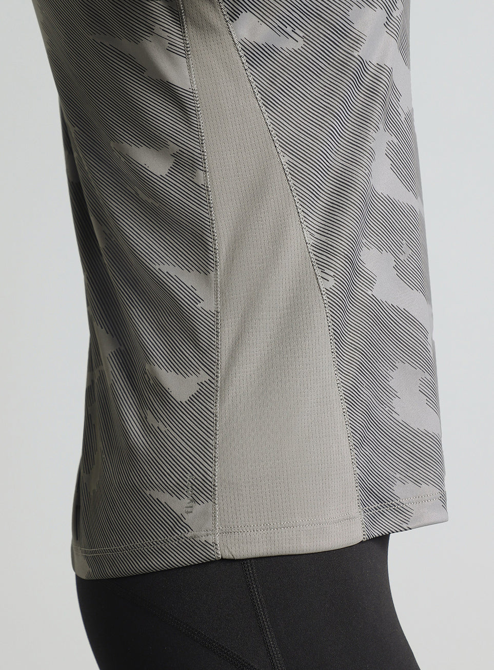 Women's Grey Urban Camo Running T-shirt