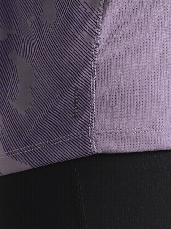 Women's Purple Urban Camo Running T-shirt