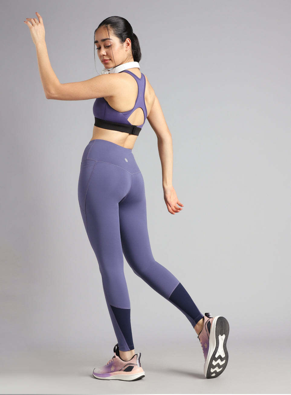 Women's Blue Dance Flow Tights