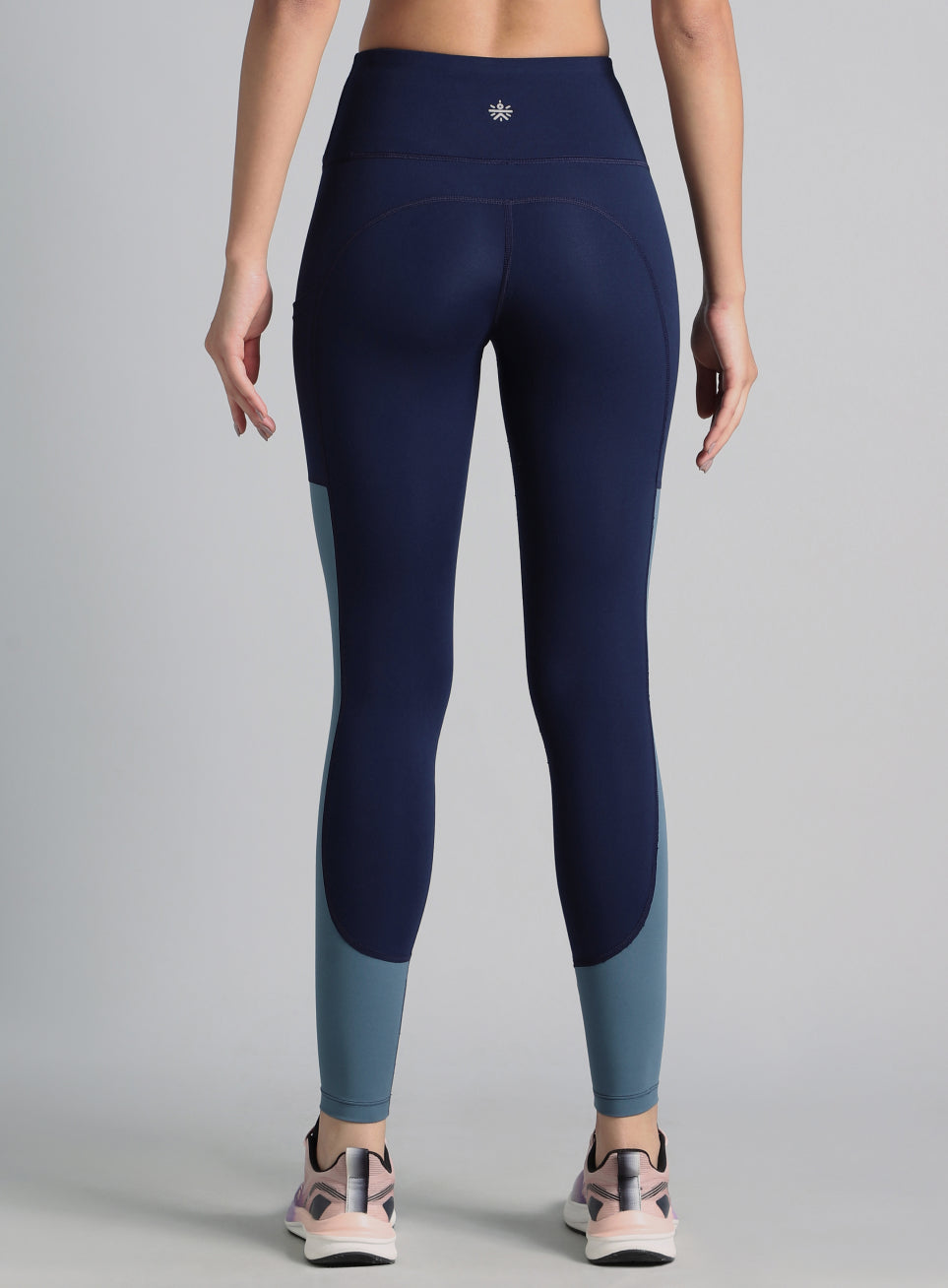 Women's Blue Dance Off Colourblock COMFLex Tights