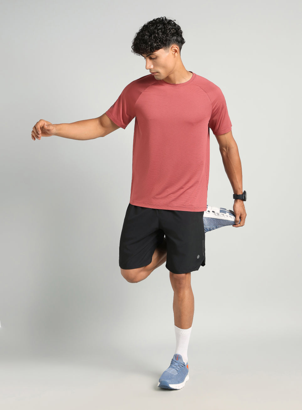 Men's Maroon Run Forward T-Shirt