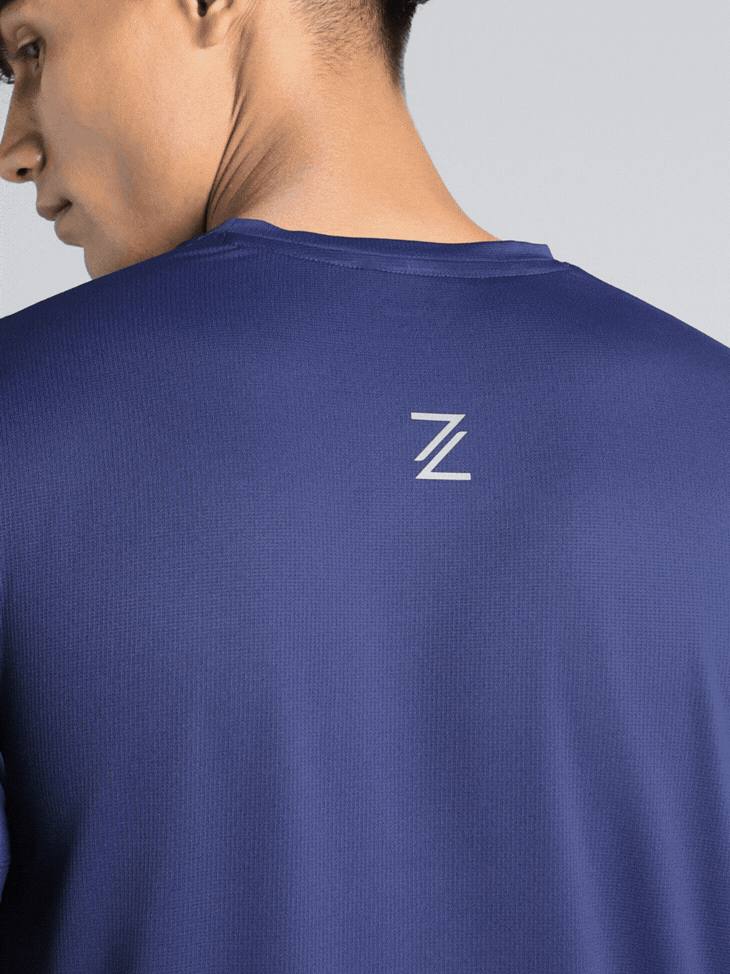 Men's Navy Chill Knit Run T-shirt