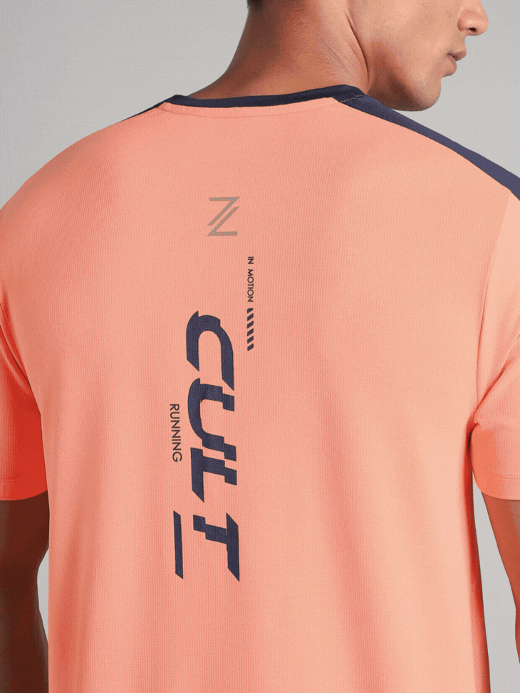 Men's Coral Run In Motion Graphic T-Shirt