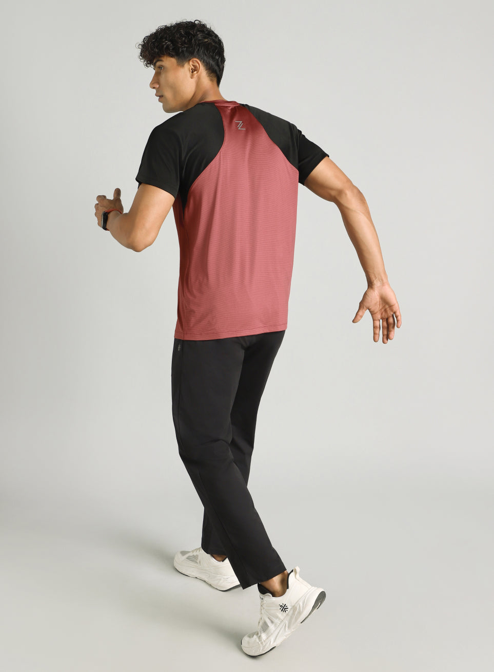 Men's Maroon Runner's Speed T-shirt