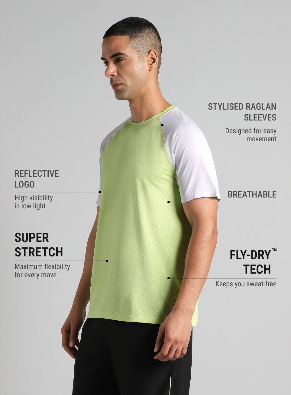 Men's Lime Runner's Speed T-shirt