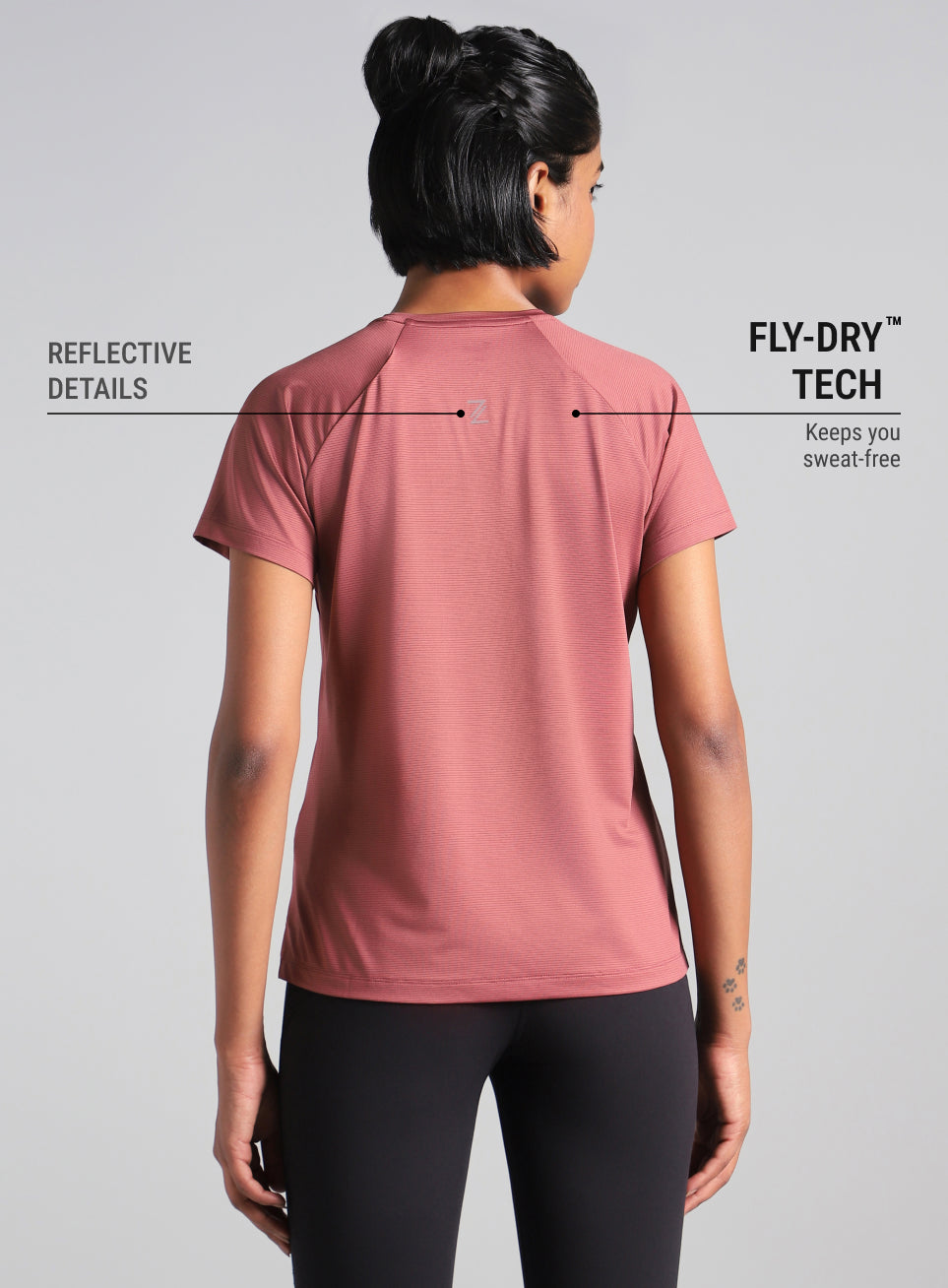 Women's Brown Swift Runner Tee