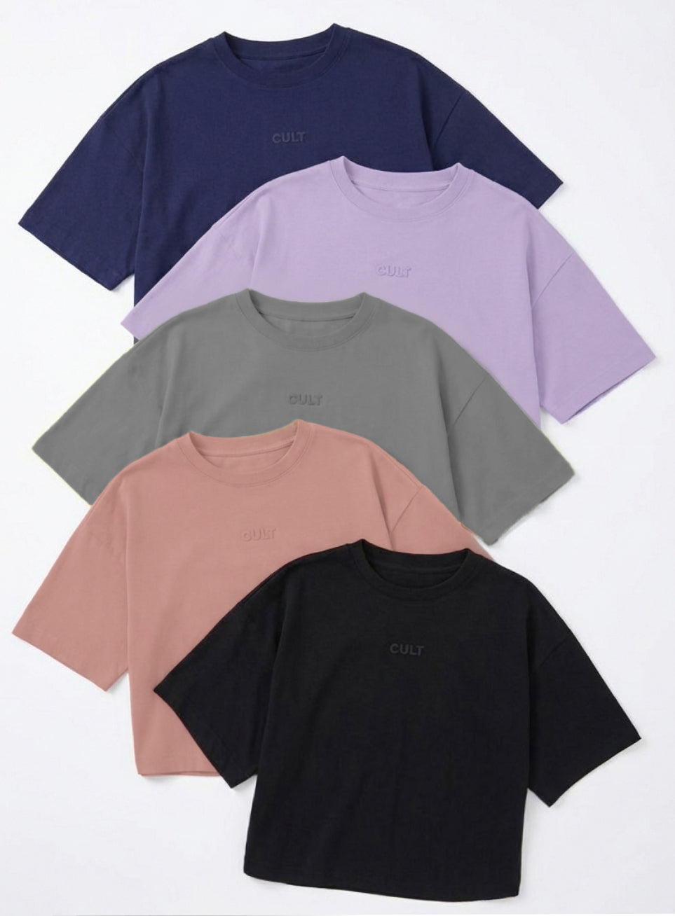 Women's Dark Grey Form Mid Boxy T-shirt