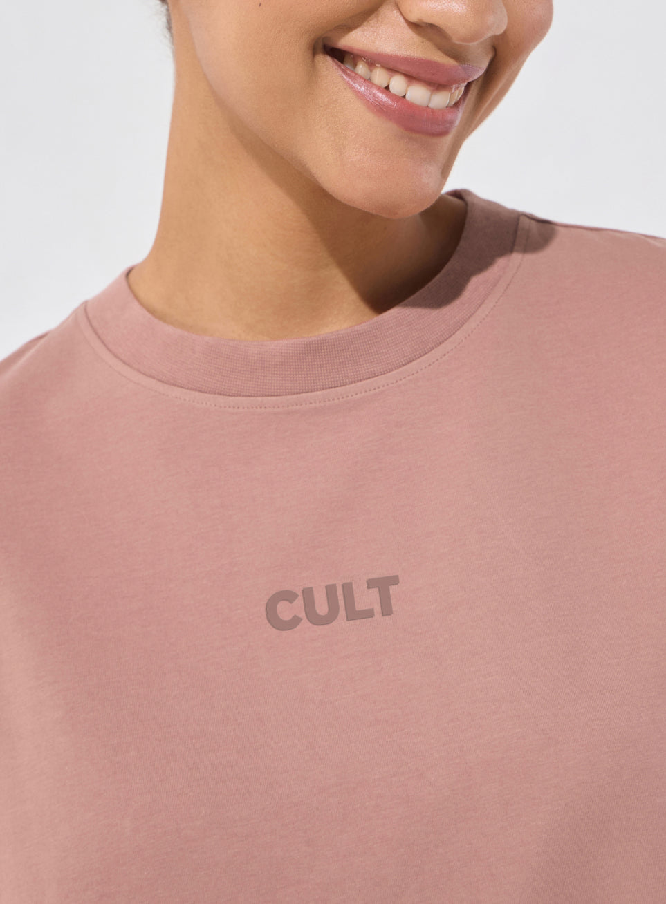 Women's Brown Soft Form Oversized T-shirt Dress