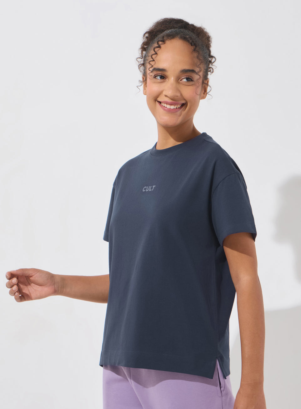 Women's Navy Soft Form Easy Fit Everyday T-shirt