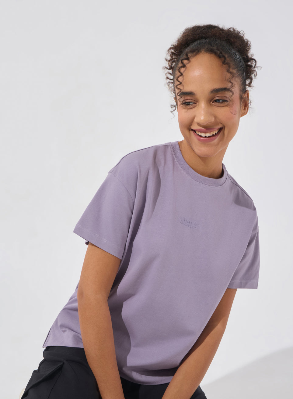 Women's Purple Soft Form Easy Fit Everyday T-shirt
