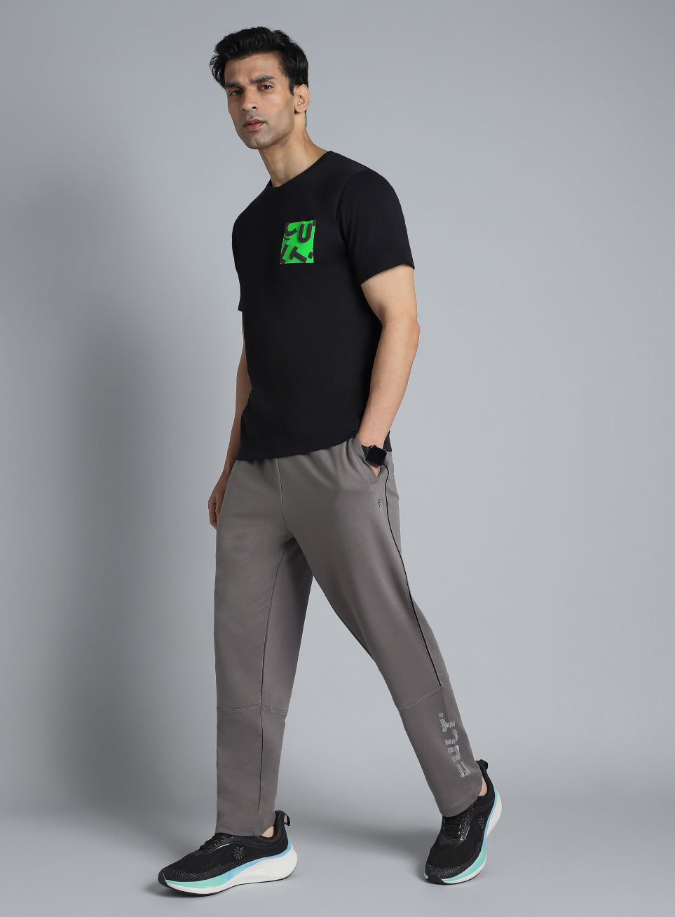 Men's Black Cult Print Graphic T-shirt