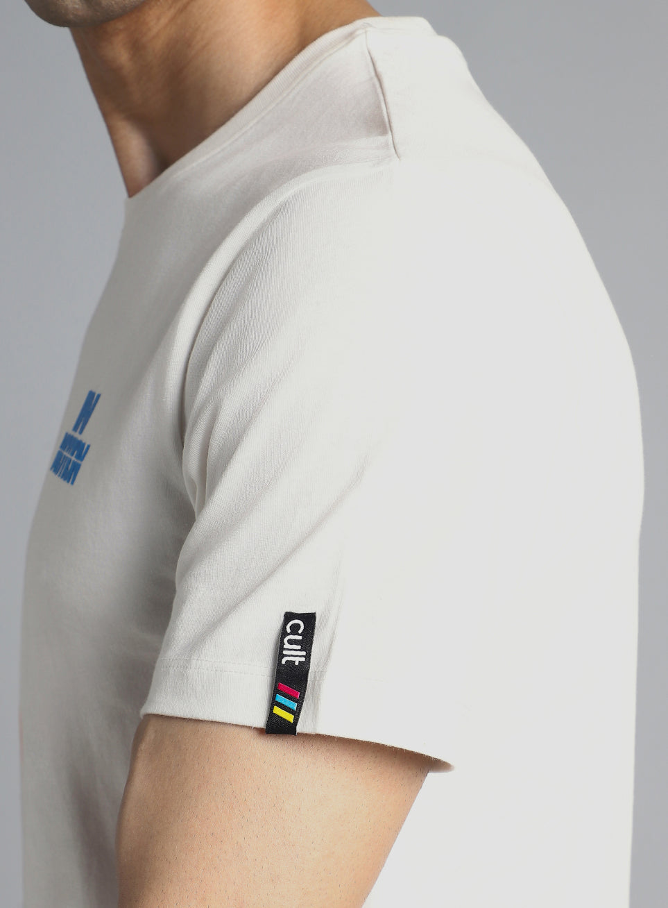 Men's White In Motion Graphic T-shirt