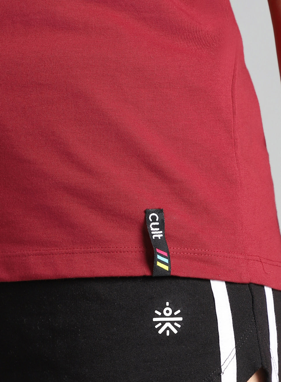 Women's Maroon Sporty Graphic T-shirt