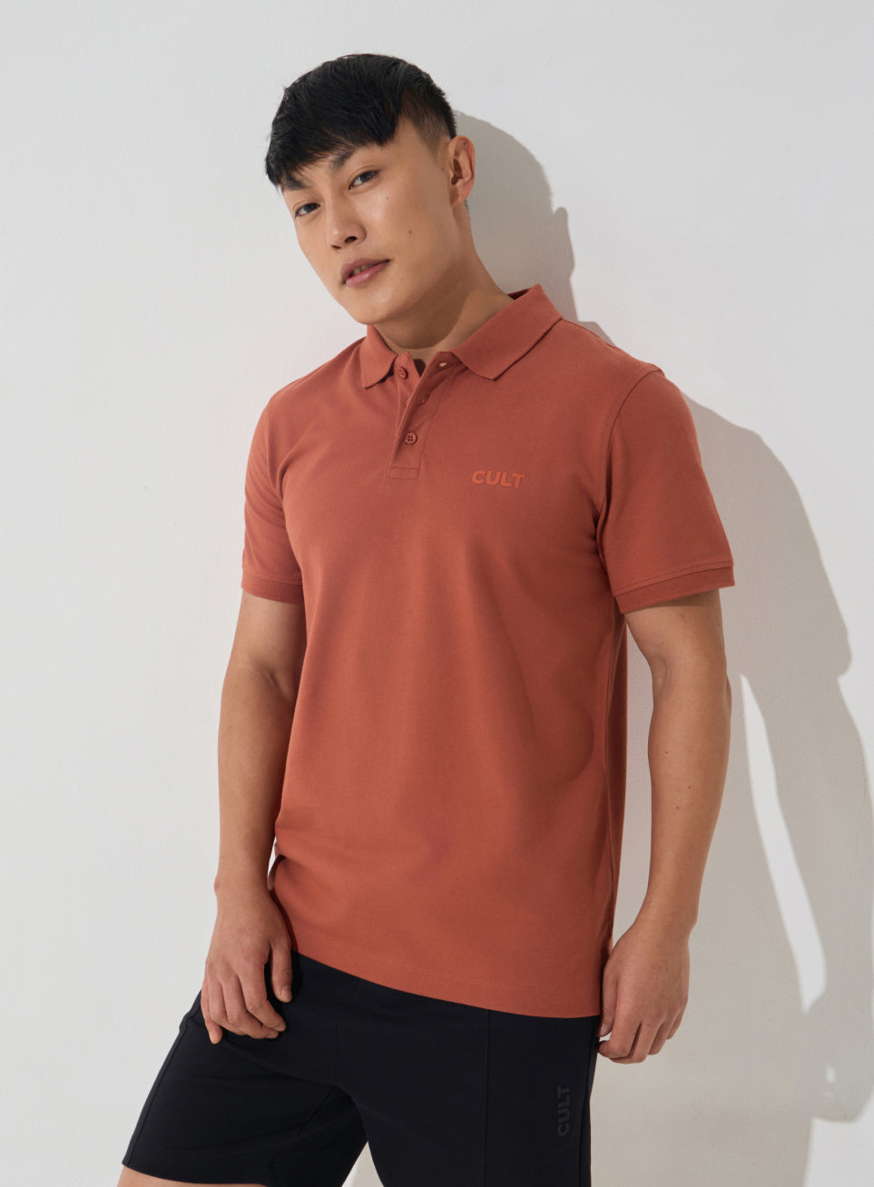 Men's Rust Soft Form Classic Polo T-shirt