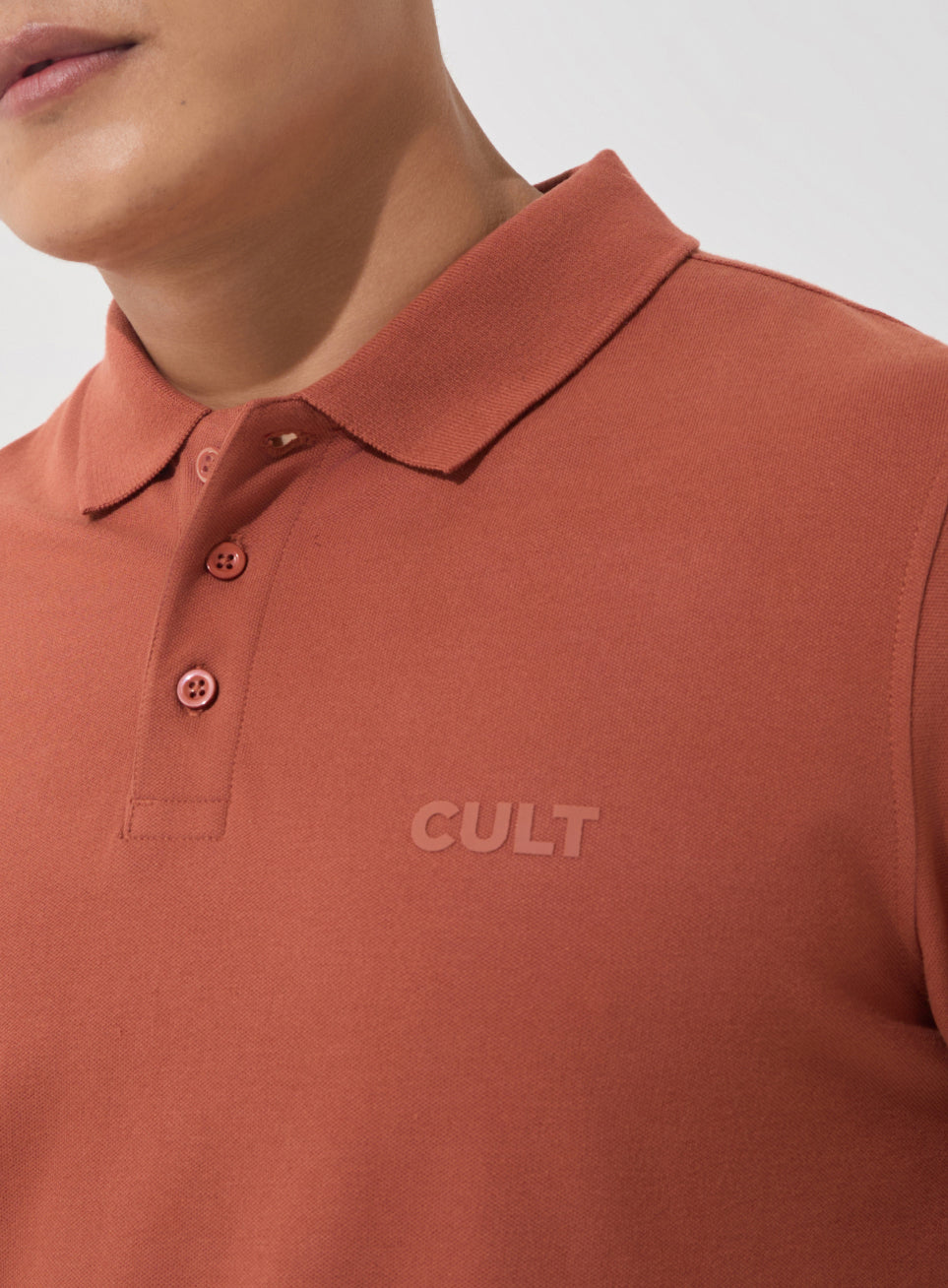 Men's Rust Soft Form Classic Polo T-shirt