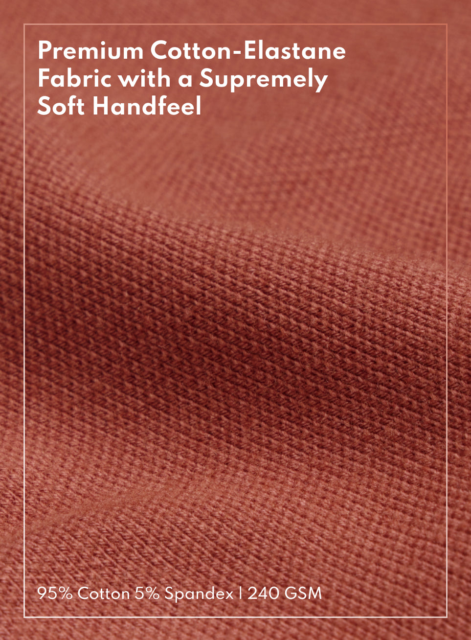 Men's Rust Soft Form Classic Polo T-shirt