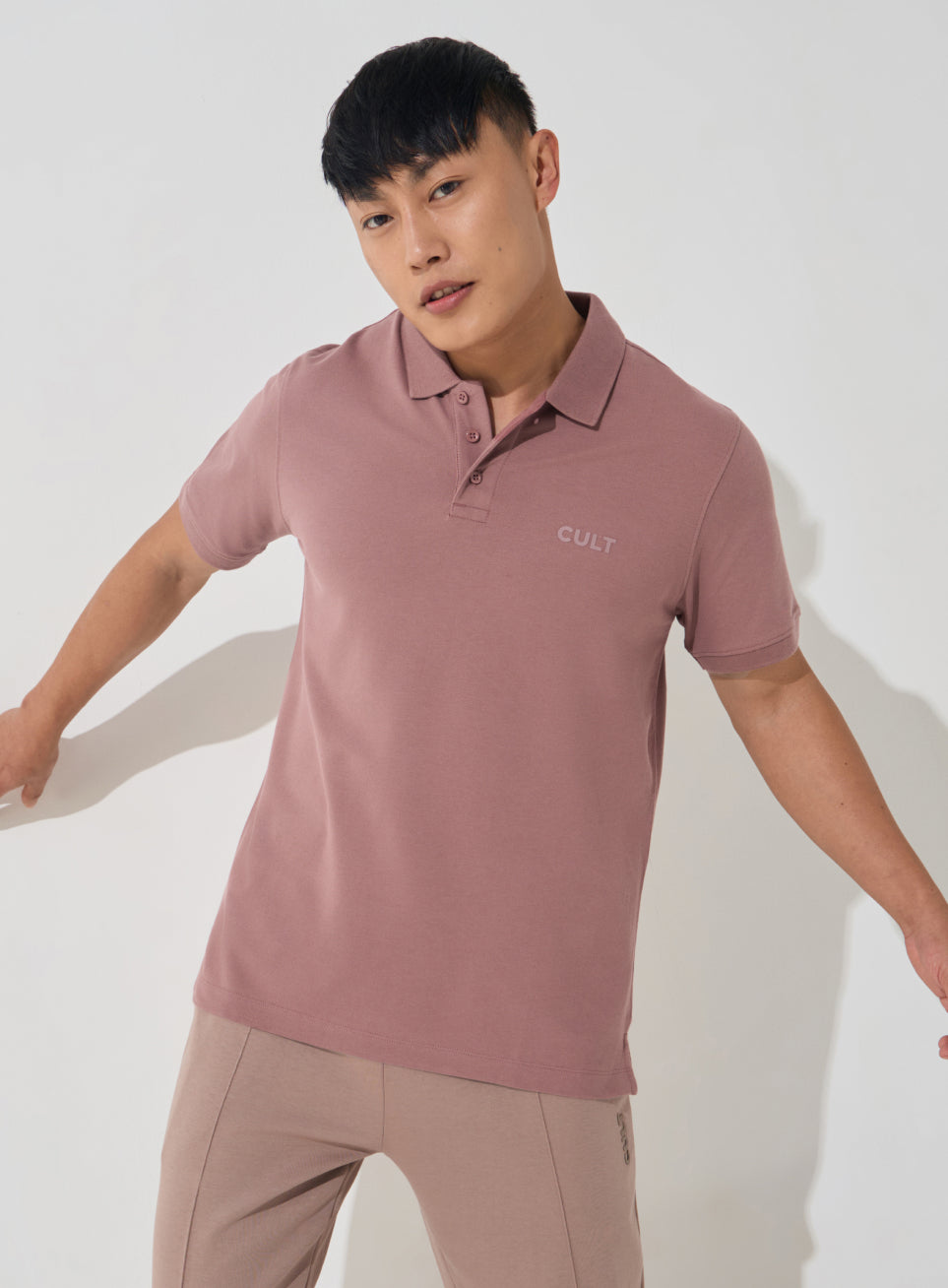 Men's Brown Soft Form Classic Polo T-shirt