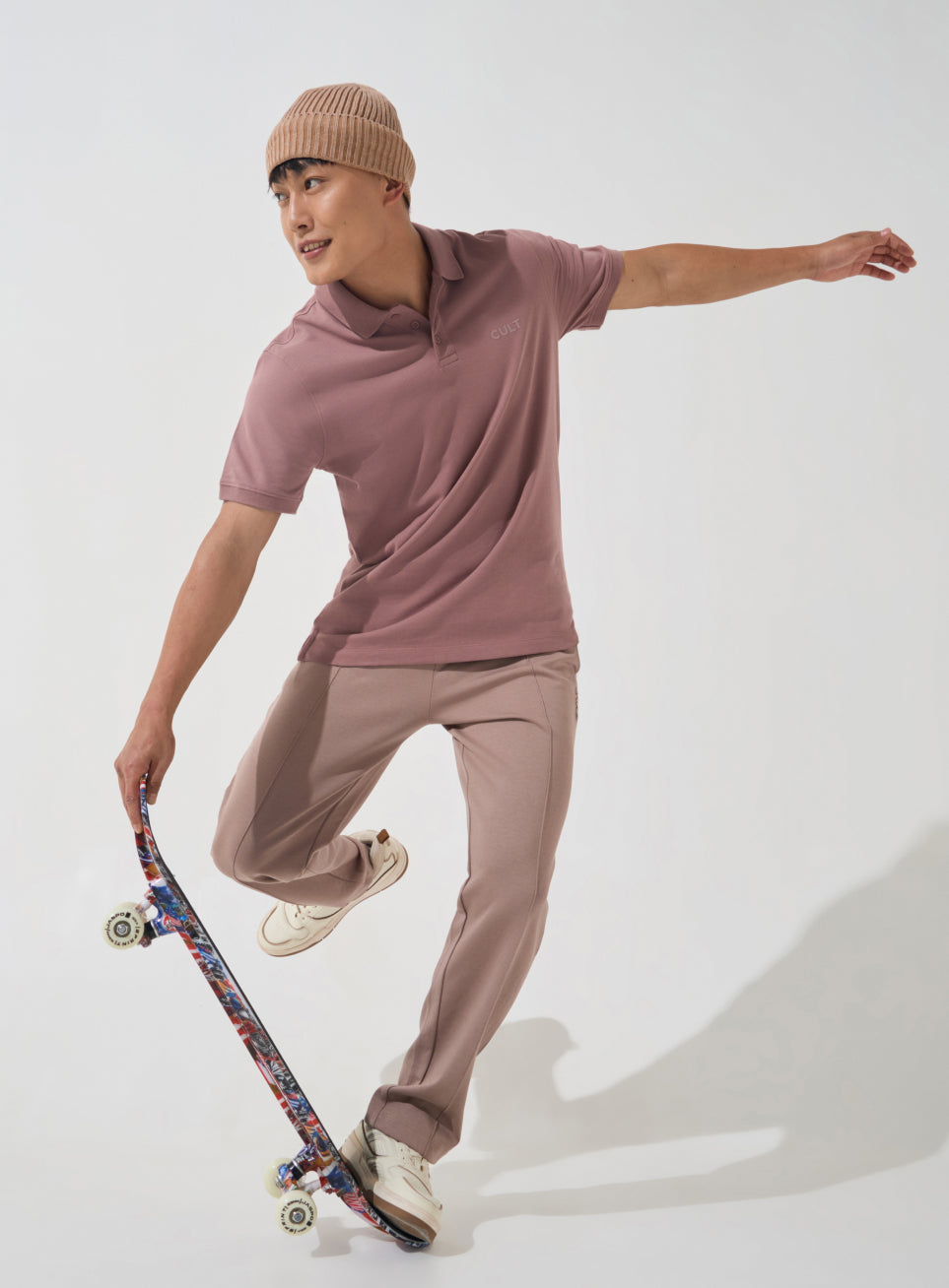 Men's Brown Soft Form Classic Polo T-shirt